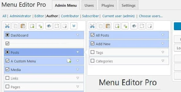 Admin Menu Editor Pro GPL v2.26.1 + Addons (Toolbar/Branding) - GPL Ji