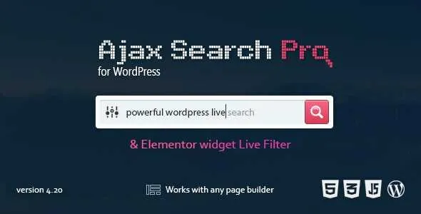 Ajax Search Pro GPL v4.26.16 - Live WordPress Search & Filter Plugin - GPL Ji