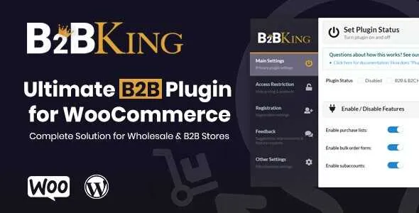 B2BKing GPL v5.2.40 The Ultimate WooCommerce B2B & Wholesale Plugin - GPL Ji