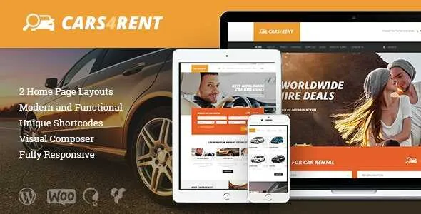 Cars4Rent Theme GPL v1.4.1 - Auto Rental & Taxi Service WordPress Theme - GPL Ji