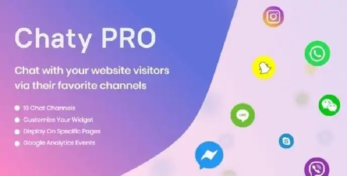 Chaty Pro GPL v3.3.5 - WhatsApp, Messenger, Telegram, Email, SMS, Maps, Chat & Call button - GPL Ji