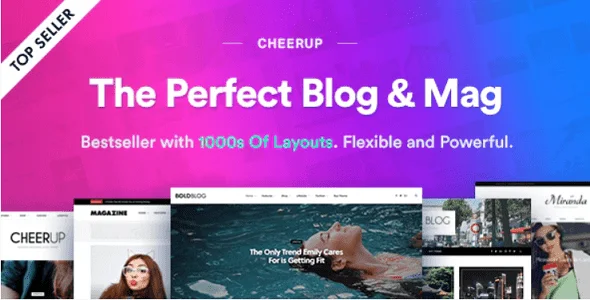 CheerUp Theme GPL v8.1.0 – WordPress Blog / Magazine Theme - GPL Ji