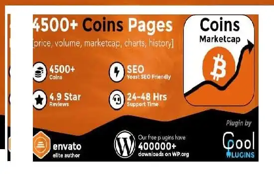 Coins MarketCap GPL v5.5.9 - WordPress Cryptocurrency Plugin - GPL Ji