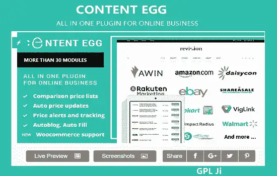 Content Egg Pro GPL v15.0.1 - All in one plugin for Affiliate, Price Comparison, Deal sites - GPL Ji