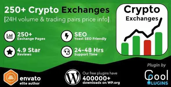 Cryptocurrency Exchanges List Pro GPL v2.8.7 - WordPress Plugin - GPL Ji