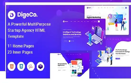 Digeco Theme GPL v2.2.0 – Startup Agency WordPress Websites - GPL Ji