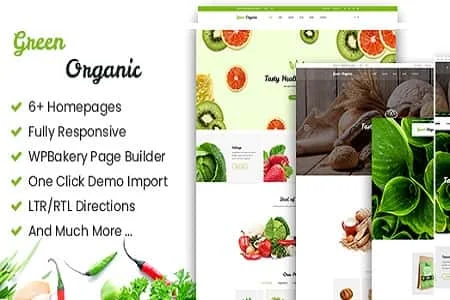 Download Green Organic GPL – Organic Store & Bakery Theme - GPL Ji