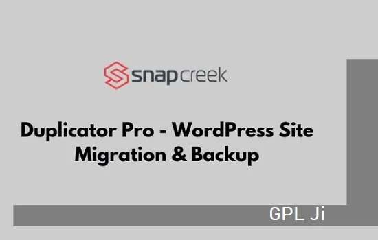 Duplicator Pro GPL v4.5.20.1 – WordPress Site Migration & Backup - GPL Ji