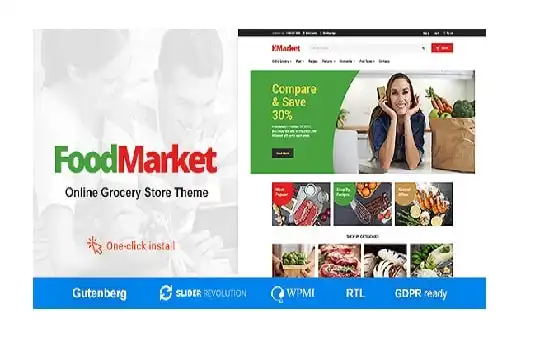 Food Market GPL – Food Shop & Grocery Store WordPress Theme - GPL Ji