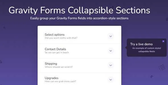 Gravity Forms Collapsible Sections Addon GPL v1.2.24 - By JetSloth - GPL Ji
