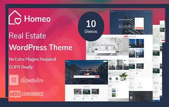 Homeo Theme GPL v1.2.52 - Real Estate WordPress Websites - GPL Ji