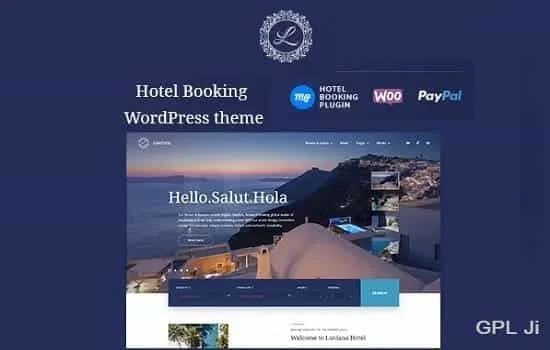 Hotel Booking Theme GPL v2.8 | Resort | Hotel | Accommodation Theme - GPL Ji