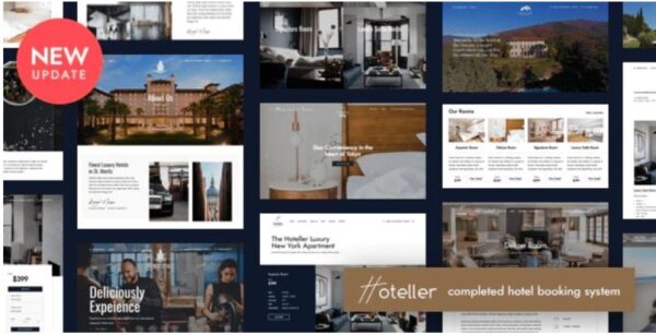 Hoteller Hotel Booking Theme GPL v6.8.1 - Latest Version - GPL Ji