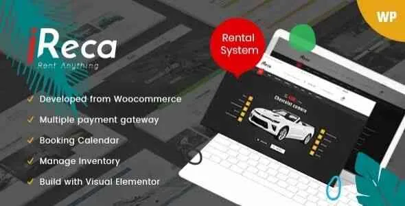 Ireca Theme GPL v1.8.0 - Car Rental Boat, Bike, Vehicle, Calendar WordPress Theme - GPL Ji