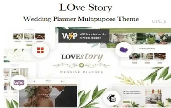 Love Story Theme GPL | A Beautiful Wedding and Event Planner WordPress Theme - GPL Ji