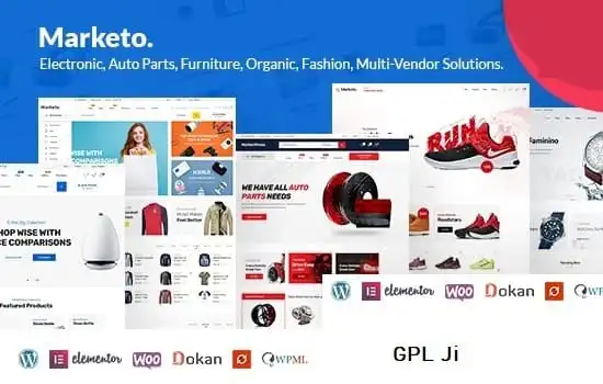 Marketo Theme GPL v5.3.0 - Multi-Vendor Marketplace eCommerce Website - GPL Ji