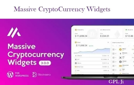 Massive Cryptocurrency Widgets GPL - GPL Ji