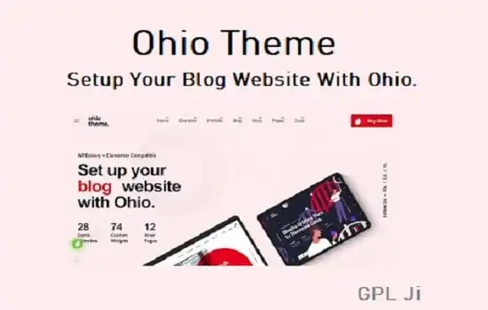 Ohio Theme GPL v3.5.1 - Creative Portfolio & Agency WP websites - GPL Ji