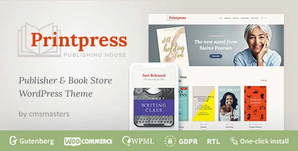 Printpress Theme GPL v1.1.8 - Book Publishing WordPress Theme - GPL Ji