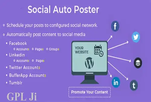 Social Auto Poster GPL v5.4.5 - WordPress Post Scheduler & Reposter Plugin - GPL Ji