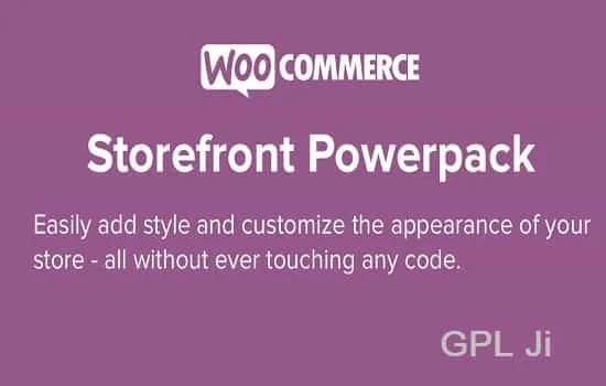 Storefront Powerpack GPL Plugin - GPL Ji