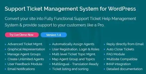 Support Ticket Management System GPL v1.9 - WordPress Plugin - GPL Ji