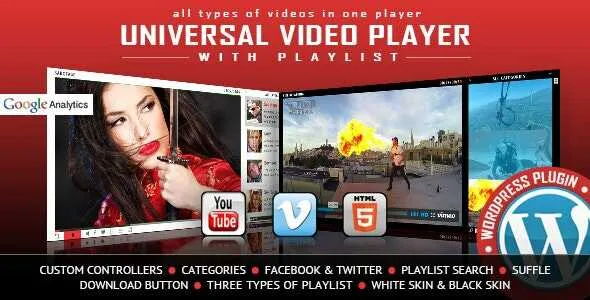 Universal Video Player Plugin GPL - GPL Ji