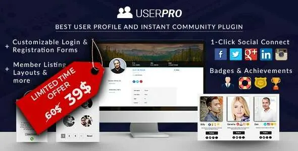 UserPro GPL v5.1.9 – Community and User Profile WordPress Plugin - GPL Ji