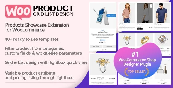 WOO Product Grid/List Design v1.0.8 – Responsive Products Showcase Extension for Woocommerce - GPL Ji