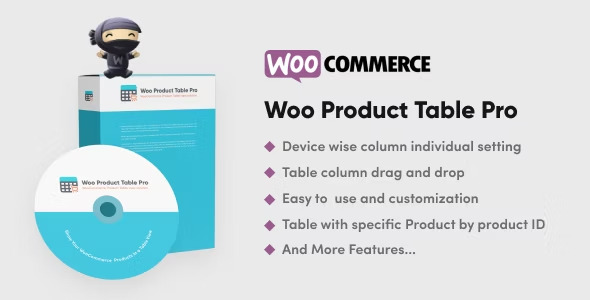 Woo Product Table PRO GPL v2.1.1 - WooBeWoo - GPL Ji