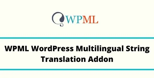 WPML String Translation Addon GPL v3.2.16 - GPL Ji